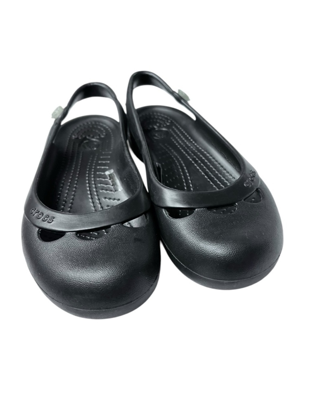 Crocs women sandals shoes size 6 black - Picture 2 of 8